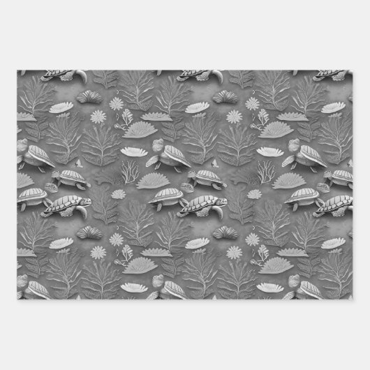 Levensduur van de schildpad nr. 2 inpakpapier vel (Voorkant 3)