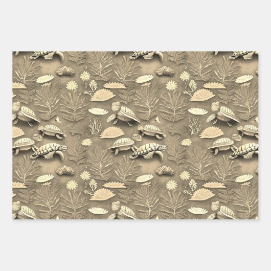 Levensduur van de schildpad nr. 2 inpakpapier vel (Voorkant 2)