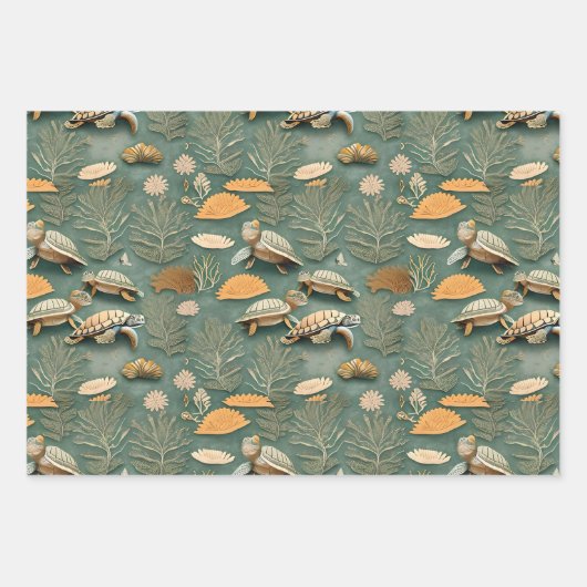 Levensduur van de schildpad nr. 2 inpakpapier vel (Voorkant)