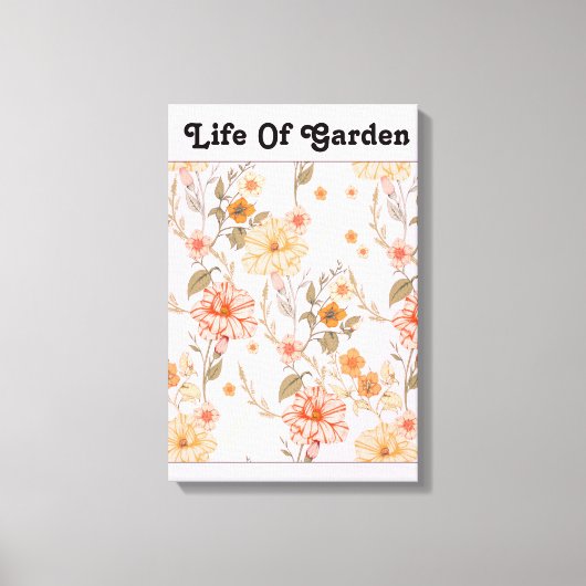 Levensduur van de tuinbouw canvas afdruk (Voorkant)