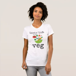 Levensduur van de vegetarische Humor T-shirt