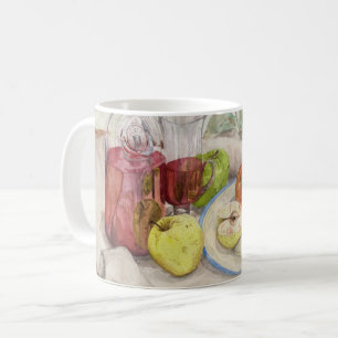 Levensduur van de verf van fruit en wijn koffiemok