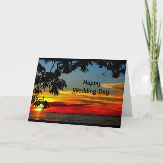 Levensduur van een mooie morgen-trouwkaart kaart (Voorkant)