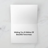 Levensduur van een mooie morgen-trouwkaart kaart (Binnen)