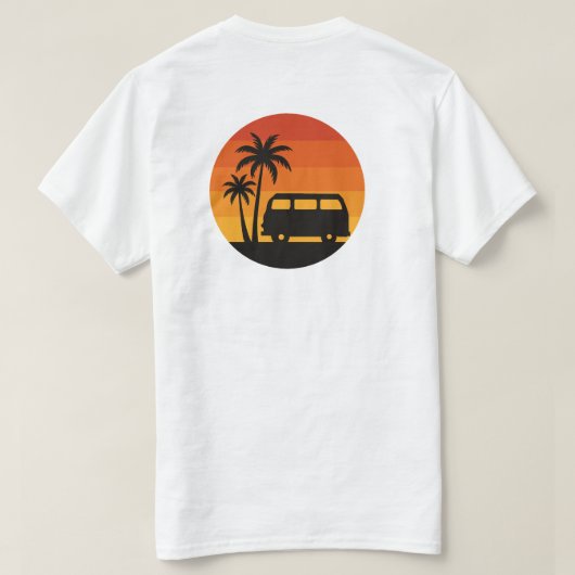 levensduur van een roadtrip t-shirt (Design achterkant)