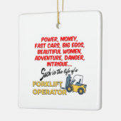 Levensduur van een vorkhefbedrijf keramisch ornament (Links)