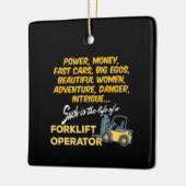 Levensduur van een vorkhefbedrijf keramisch ornament (Links)