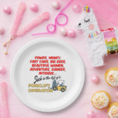 Levensduur van een vorkhefbedrijf papieren bordje (Feest)