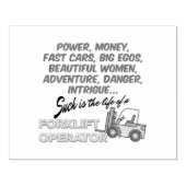 Levensduur van een vorkhefbedrijf rubberstempel (Afrduk)