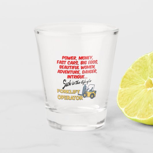 Levensduur van een vorkhefbedrijf shot glas (Voorkant)