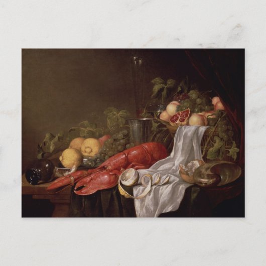 Levensduur van fruit en kreeft briefkaart (Voorkant)