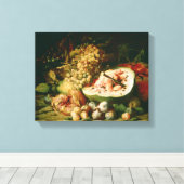 Levensduur van fruit op een rand canvas afdruk (Insitu (Houten vloer))