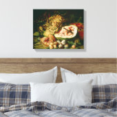 Levensduur van fruit op een rand canvas afdruk (Insitu (Slaapkamer))