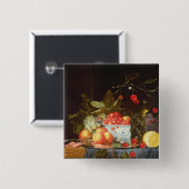 Levensduur van fruit vierkante button 5,1 cm (Voorkant /achterkant)