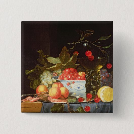 Levensduur van fruit vierkante button 5,1 cm (Voorkant)