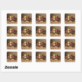 Levensduur van fruit vierkante sticker (Vel)
