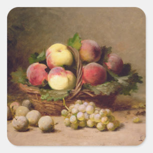 Levensduur van fruit vierkante sticker
