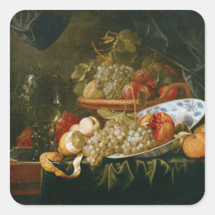 Levensduur van fruit vierkante sticker