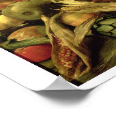 Levensduur van groenten en fruit (olie op het pane poster (Hoek)