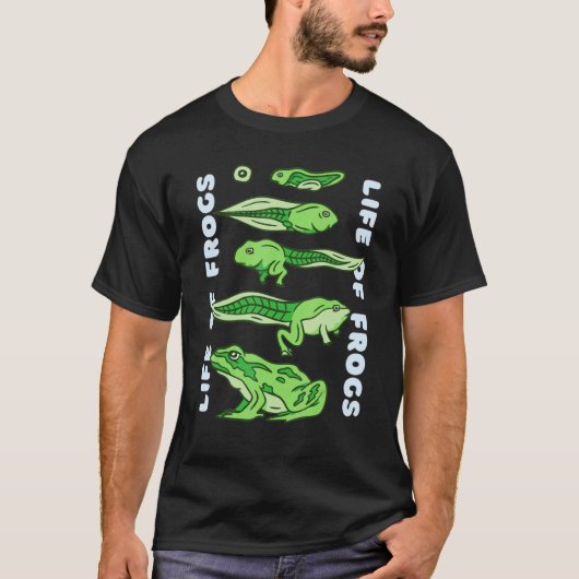 Levensduur van kikkers die de evolutie van de leve t-shirt (Voorkant)