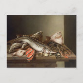 Levensduur van vissen op tafel briefkaart (Voorkant)