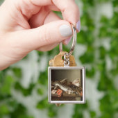 Levensduur van vissen op tafel sleutelhanger (Hand)