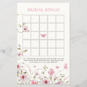 Levensduur van vlinders Bloemen Bruids Bingo (Voorkant)