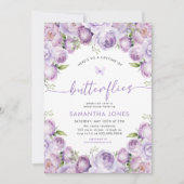 Levensduur van vlinders Paarse Vrijgezellenfeest Kaart (Voorkant)