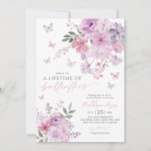 Levensduur van vlinders Paarse Vrijgezellenfeest Kaart (Voorkant)