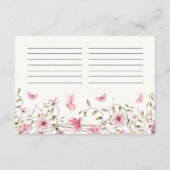 Levensduur van vlinders Recept Flora Vrijgezellenf Informatiekaartje (Achterkant)