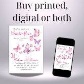 Levensduur van vlinders Roze Bloemen Vrijgezellenf Kaart