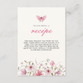 Levensduur van vlinders Vrijgezellenfeest Recept Informatiekaartje (Voorkant)