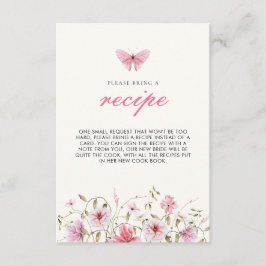 Levensduur van vlinders Vrijgezellenfeest Recept Informatiekaartje