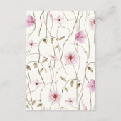 Levensduur van vlinders Vrijgezellenfeest Recept Informatiekaartje (Achterkant)