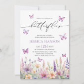 Levensduur van vlinders Vrijgezellenfeest Wildflow Kaart (Voorkant)