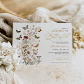 Levensduur van Vlinders Wild Floral Vrijgezellenfe Kaart