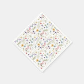 Levensduur van Vlinders Wildflower Bruidsborrel Servet (Hoek)