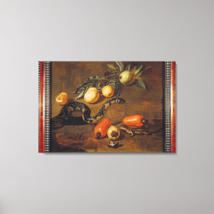 Levensduur van vruchten uit Suriname en Reptiles Canvas Afdruk
