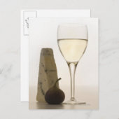 Levensduur van wijn, kaas en vijgen briefkaart (Voorkant / Achterkant)