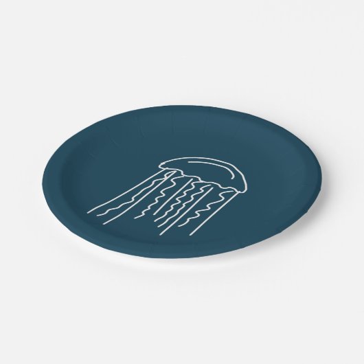 Levensduur van zeezoogdieren in het water zee papieren bordje (Gekanteld)