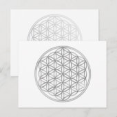 LEVENSDUUR | zilver Briefkaart (Voorkant / Achterkant)