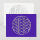 LEVENSDUUR | zilver, violet Briefkaart (Voorkant / Achterkant)
