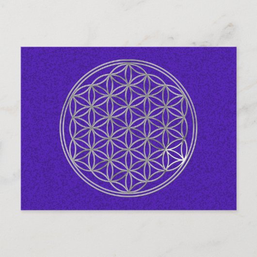LEVENSDUUR | zilver, violet Briefkaart (Voorkant)