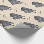 levensecht afbeelding van een schattige ezel cadeaupapier (Hoek)