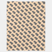 levensechte schilderij van zwarte labrador dog fleece deken (Voorkant)