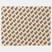 levensechte schilderij van zwarte labrador dog fleece deken (Voorkant (Horizontaal))