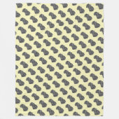 levensechte schilderij van zwarte labrador dog fleece deken (Voorkant)