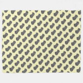 levensechte schilderij van zwarte labrador dog fleece deken (Voorkant (Horizontaal))