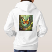 Levensechte vlinderillustratie 'Hoodie Hoodie (Achterkant)