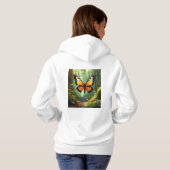 Levensechte vlinderillustratie 'Hoodie Hoodie (Achterkant volledig)